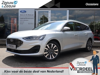 Ford Focus Wagon 1.0 EcoBoost Hybrid Titanium X | Winterpack! | Parkingpack! | Sync4! | 17" Lichtmetaal! | Parkeersensoren | Camera | Climate Control | Navigatie | Keyless entry | Led verlichting |