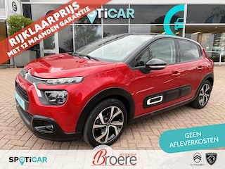 Citroën C3 1.2 83pk Shine | comfort seats, camera, parkeersensoren, navigatie, apple carplay, android auto, dab, 17 inch velgen