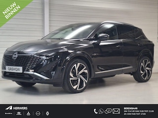 Nissan Qashqai 1.3 MHEV Xtronic Tekna Plus / 1800kg Trekgewicht / Panoramadak / Lederen Bekleding / Bose Audio / Elektrische Stoelen met Geheugen / Google Maps Navigatie / Stoel- en Stuurverwarming / Verwarmde Voorruit / 360 Graden Camera /