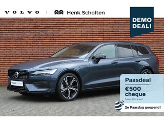 Volvo V60 T6 Plug-in hybrid AWD Core | Verwarmbare voorstoelen | Verwarmbaar stuurwiel | Verwarmbare achterbank | Blindspot | 19 inch Lichtmetalen velgen