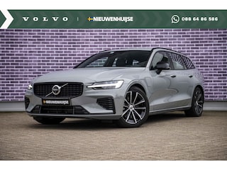 Volvo V60 2.0 T6 Plug-in hybrid AWD Plus Dark | Trekhaak | Adaptive Cruise Control | Panoramadak | 360 Camera | Harman/Kardon | Stuurverwarming | Stoelverwarming voor & achter | Power Seats | Sportstoelen |