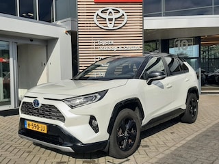Toyota RAV4 2.5 Hybrid Bi-Tone ALL-SEASON PARK-SENSOREN LEDER NAVI STOEL/STUURVERW 360-CAMERA ELEK-STOEL ELEK-ACHTERKLEP BLIND-SPOT JBL-AUDIO
