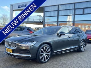 Volvo V90 2.0 T6 Recharge AWD Inscription Trekhaak Camera Parkeersensoren Navi Leer Stoelverwarming ACC Pilot Assist Blis Plug in Hybride