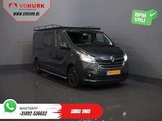 Renault Trafic 2.0 dCi 145 pk Aut. L2 DC Dubbel Cabine BPM VRIJ! 2xSchuifdeur/ LED/ Stoelverw./ Climate/ Cruise/ Imperiaal/ Sidebars/ Trekhaak/ Camera/ Navi/ 17" LMV