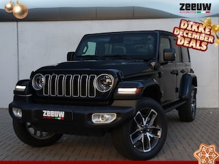 Jeep Wrangler Unlimited 4xe 380 PK Sahara | Schuifdak | Leder | Camera | Navi | 20"