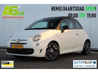 Fiat 500 1.0 Hybrid Hey Google Schuifdak 15 inch LMV Half Leder Carplay Navigatie Airco Cruise Control