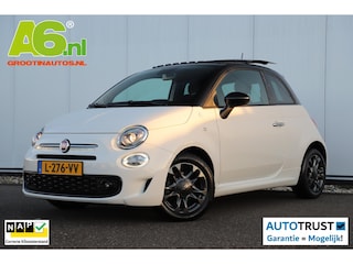 Fiat 500 1.0 Hybrid Hey Google Schuifdak 15 inch LMV Half Leder Carplay Navigatie Airco Cruise Control