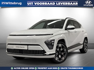 Hyundai Kona Premium 65.4 kWh Volledig Elektrische Automaat met Navigatie, Lederen bekleding en Stoelverwarming Uit voorraad leverbaar!