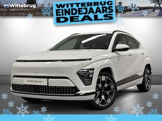 Hyundai Kona Premium 65.4 kWh Volledig Elektrische Automaat met Navigatie, Lederen bekleding en Stoelverwarming Uit voorraad leverbaar!