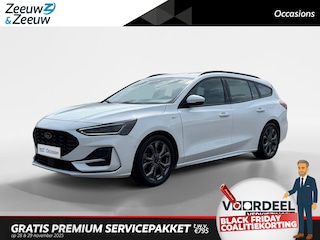 Ford Focus Wagon 1.0 EcoBoost Hybrid ST Line | Navigatie | Parkeersensoren voor en achter | Achteruitrijcamera | Dodehoek detectie | Apple carplay & Android auto | Adaptief cruise control | 17" Lichtmetalen velgen | 12 maanden garantie! |