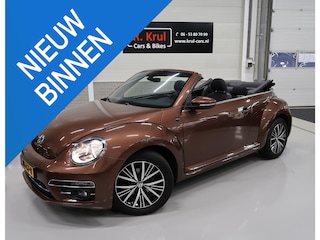 Volkswagen Beetle Cabriolet 1.2 TSI Sound 2018 Airco-ecc Navigatie App connect Stoelverwarming Windscherm 1e Eigenares Dealer onderhouden 17 inch Sportvelgen Zeer nette staat Dark Bronze metallic
