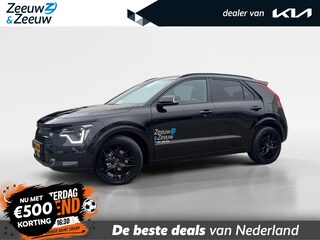 Kia Niro 1.6 GDi Hybrid DynamicPlusLine | *Black Design Edition* | *Aktie uitvoering rijklaar €38.950,-* | Chroom Delete | 18'' Black LM Velgen incl. All-Season Banden | Navi | Schuif-/Kanteldak | Head-Up Display | Leder | *Direct Leverbaar*