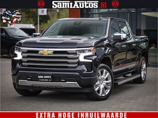 Chevrolet Silverado LUXURY PICK UP | 6.2 V8 HIGH COUNTRY | BOM VOL | DC | TITANIUM RUSH KLEUR | HUD | ZO GOED ALS NIEUW |
