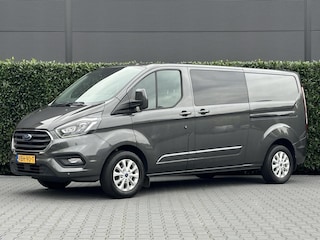 Ford Transit Custom 300 2.0 TDCI L2H1 Limited DC, NAVI, CRUISE, ECC-AIRCO, CAMERA, DAB, PDC, LED, BI-XENON, 5-PERS, DUBBEL CABINE, LICHTMETAAL 16"