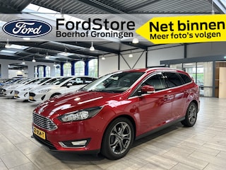 Ford Focus Wagon EcoBoost 125pk Titanium | Elektrische trekhaak | Navi | Park Assist | 17" lichtmetalen velgen |
