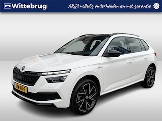 Skoda Kamiq 1.5 TSI Monte Carlo / AUTOMAAT/ PANO/ PARK. SENSOREN + CAMERA/ SMARTLINK/ LED/ CRUISE/ CLIMA/ 18" LMV/ STOEL VERWARM./ DAB
