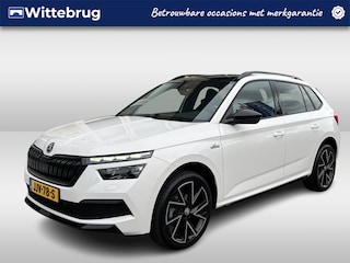 Skoda Kamiq 1.5 TSI Monte Carlo / AUTOMAAT/ PANO/ PARK. SENSOREN + CAMERA/ SMARTLINK/ LED/ CRUISE/ CLIMA/ 18" LMV/ STOEL VERWARM./ DAB