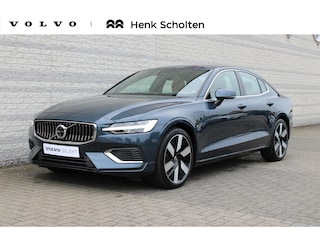 Volvo S60 Recharge T6 Automaat AWD Ultimate Bright | Nappa Leder met ventilatie Charcoal/Amber | Trekhaak | AWD | Premium Sound by Bowers & Wilkins | Headup Display | Verwarmbare voorstoelen | Driver Awareness | Driver Assistance | Panoramadak | Stoelventilatie | Stoelmassage | Verwarmbaar stuurwiel | Adaptieve cruise control met Pilot Assist | Blis | Google Maps | Google Assistant | Apple Carplay | Keyless | Verwarmbare achterbank | Visual Park Assist | 19 Inch| Trekhaak | Alarmklasse 3