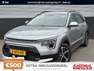 Kia Niro 1.6 GDi Hybrid DynamicLine Trekhaak 13-polig, adaptieve cruise control, navigatie Apple CarPlay/Android Auto, parkeersensoren v&a, achteruitrij camera