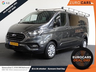 Ford Transit Custom L2H1 Limited Dubbele Cabine Automaat Navigatie Airco 2 Schuifdeuren Trekhaak Parkeersensoren Carplay Imperiaal