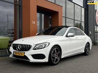 Mercedes-Benz C-klasse 180 AMG AUT.|LED|Panodak|Leer|360 camera