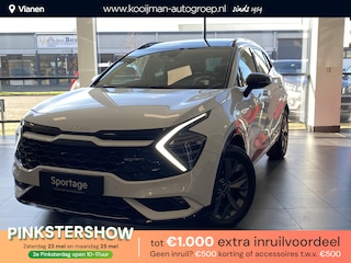 Kia Sportage 1.6 T-GDi Hybrid GT-Line 1e eigenaar, BTW auto, Panoramadak, Stoel&Stuurverwarming, Elektrischverstelbare stoelen, Dodehoekdetectie|