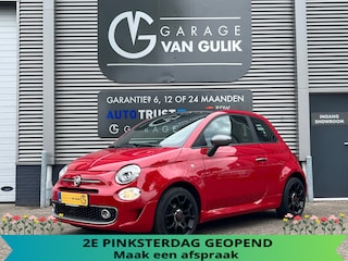 Fiat 500 1.2 69 PK Cabriolet,Airco,Cruise,Lmv,ElektrRamen,Stuurbed,Usb,CitySteering,Bluetooth,Parkeersensoren,ElektrDak,Aux