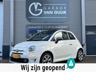 Fiat 500 1.2 Cabrio 69PK Trekhaak,CarPlay,Airco,Cruise,Isofix,ElektrRamen+Spiegels,Pdc,Led,Usb,Lmv,StuurBed,HalfLeder.