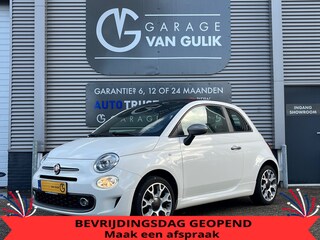 Fiat 500 1.2 Cabrio 69PK Trekhaak,CarPlay,Airco,Cruise,Isofix,ElektrRamen+Spiegels,Pdc,Led,Usb,Lmv,StuurBed,HalfLeder.