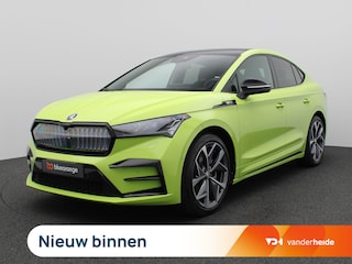 Skoda Enyaq Coupé iV 80 RS 300PK Aut. SOH 95% Panoramadak, Achteruitrijcamera, Adaptieve Cruise Controle, Stoel-Stuurverwarming, Keyless, Side Assist, Trekhaak, 21" LM Velgen