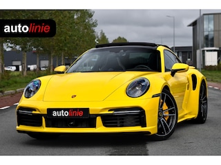 Porsche 911 3.8 Turbo S. Keramisch, Racing Yellow, Burmester, Alcantara hemel, PDCC, Sportuitl, Pano, ACC, 18 Weg, Dodeh, Camera!