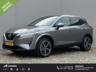 Nissan Qashqai 1.3 MHEV Tekna / Trekhaak (Trekgewicht 1.400kg) / HUD / Panoramadak / 360° Camera / Keyless Entry & Start / Elektrische Achterklep / Stuur- en Stoelverwarming / Voorruitverwarming / Apple Carplay & Android Auto / Navigatie full map /
