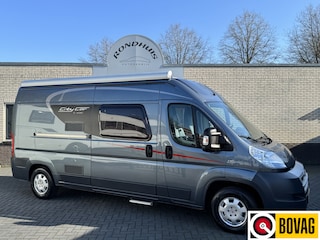 Bürstner Fiat City Car 600 Style 130 pk Euro5 Ducato **Slechts 6 meter/Groot dwarsbed/4 zitplaatsen/Luifel/Fietsendrager/2e eigenaar/Slechts 80.732 km**