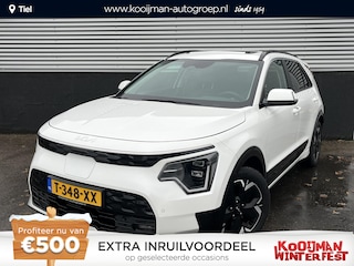 Kia Niro EV DynamicPlusLine 64.8 kWh Schuif/kanteldak, Navigatie, Dodehoekdetectie, Lederen bekleding, Stoel- & Stuurwielverwarming, Parkeersensoren voor & achter, BTW-auto, Elektrische achterklep
