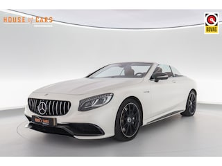 Mercedes-Benz S63 AMG Cabrio 585pk 4Matic |dealer onderhouden|Carbon exterieur|Burmester High end|drivers package|luchtvering|Air scarf|nightvision|massage|memory|Carbon interieur|HUD|360 camera|