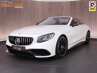 Mercedes-Benz S63 AMG Cabrio 585pk 4Matic |dealer onderhouden|Carbon exterieur|Burmester High end|drivers package|luchtvering|Air scarf|nightvision|massage|memory|Carbon interieur|HUD|360 camera|