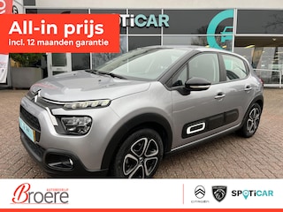 Citroën C3 1.2 83pk Plus | parkeersensoren, navigatie, dab, apple carplay, android auto, 1-tone kleur, climate- en cruise control