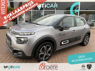 Citroën C3 1.2 83pk Plus | parkeersensoren, navigatie, dab, apple carplay, android auto, 1-tone kleur, climate- en cruise control