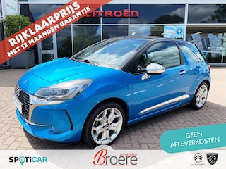 DS 3 1.2 Turbo 110pk So Chic | parkeersensoren, navigatie, 17 inch velgen, led koplampen, touchscreen audio unit, armsteun, climate- en cruise control