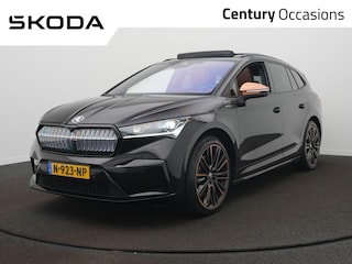 Skoda Enyaq iV 80 Founders Edition Black / Panodak / Elek. Stoelen / Crystal-Light / Leder