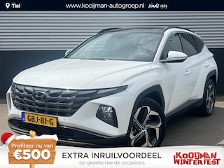 Hyundai Tucson 1.6 T-GDI PHEV Premium Sky Edition 4WD Hyundai Tucson 1.6 T-GDI PHEV Premium Sky 4WD Schuif/kanteldak, Navigatie, Stoelverwarming, Parkeersensoren voor + Achter, Dodehoekdetectie, Climate control, BTW-Auto