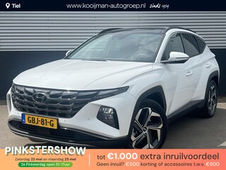 Hyundai Tucson 1.6 T-GDI PHEV Premium Sky Edition 4WD Hyundai Tucson 1.6 T-GDI PHEV Premium Sky 4WD Schuif/kanteldak, Navigatie, Stoelverwarming, Parkeersensoren voor + Achter, Dodehoekdetectie, Climate control, BTW-Auto