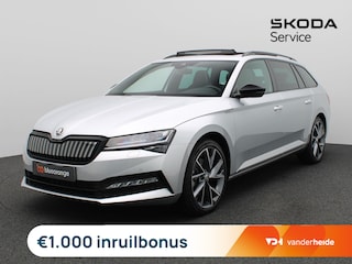 Skoda Superb Combi 1.4 TSI iV Sportline Business 218PK DSG Pano-Schuifdak, Elektrische Memorystoel, Stoelverwarming, Achteruitrijcamera, Virtual Pedal, Keyless, 19" LM Velgen, Adaptieve Cruise Control