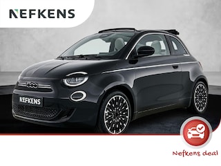 Fiat 500 La Prima 42 kWh 118pk Automaat | Soft Top | Navigatie | Climate Control | Adaptieve Cruise Control | Achteruitrijcamera | Parkeersensoren Voor + Achter | Keyless Entry/Start | Dodehoek Detectie | 17" Lichtmetalen Velgen | LED Koplampen | Apple Carplay/Android Auto |