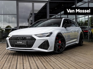 Audi A6 AVANT 4.0 TFSI QUATTRO | BANG & OLFUSEN ADVANCED | VOSSEN 23 INCH | SUZUKAGRIJS | DYNAMIC PLUS PAKKET | KERAMISCH | DESIGN RS PAKKET ROOD | MATRIX | STOELVENTILATIE | PANORAMA/SCHUIF-KANTELDAK | CARBON EXTERIEUR |