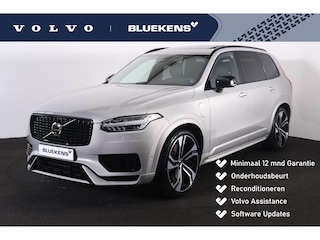Volvo XC90 T8 Recharge AWD Ultra Dark - LONG RANGE - Luchtvering - Panorama/schuifdak - IntelliSafe Assist & Surround - 360º Camera - Bowers & Wilkins audio - Adaptieve LED koplampen - Verwarmde voorstoelen, stuur & achterbank - Parkeersensoren voor & achter - Elektr. bedienb. voorstoelen met geheugen - Head up display - Draadloze tel. lader - Extra getint glas - Elektr. inklapbare trekhaak - 22' LMV