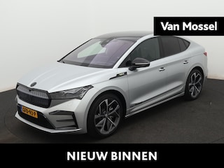 Skoda Enyaq Coupé iV 80 RS | PANORAMADAK | SFEERVERLICHTING | STOEL-STUUR-VOORRUIT VERWARMING | ELEK.STOEL | ADAPTIEF CRUISECONTROL | CAMERA |