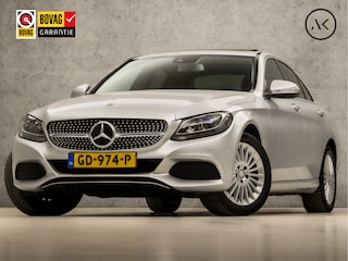 Mercedes-Benz C-klasse 180 Sport 157Pk Automaat (SCHUIFDAK, NAVIGATIE, LEDER, MEMORY SEATS, DIAMOND GRILL, CAMERA, BRUIN LEDER, STOELVERWARMING, GETINT GLAS, NIEUWE APK, NIEUWSTAAT)