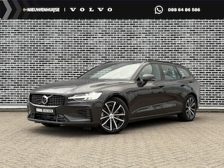 Volvo V60 T6 Plug-in hybrid AWD Plus Dark | Trekhaak | Stoel- / Stuurverwarming Voor + Achter | 360 Camera | Adaptive Cruise | Long Range | Google | Carplay |