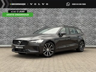 Volvo V60 T6 Plug-in hybrid AWD Plus Dark | Trekhaak | Stoel- / Stuurverwarming Voor + Achter | 360 Camera | Adaptive Cruise | Long Range | Google | Carplay |